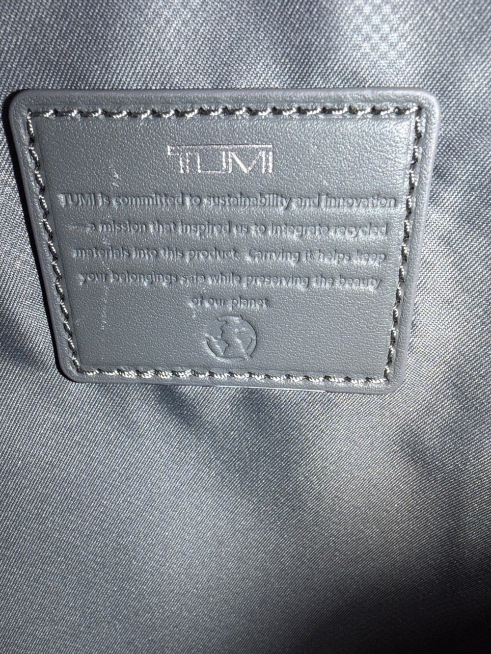 Tumi Olive Gray Men's Backpack with Black Accents - Picture 7 of 8